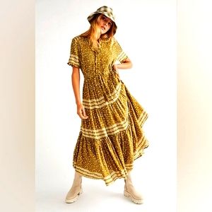 Free People Rare Feelings Maxi Dress- Size XS- Like New